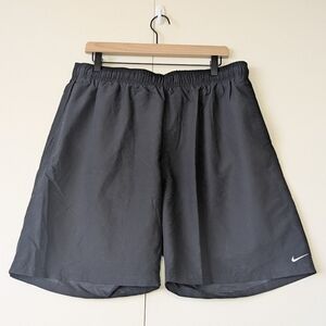 Nike Men's Volley Swim Trunk Shorts Black Size XXL Embroidered Logo